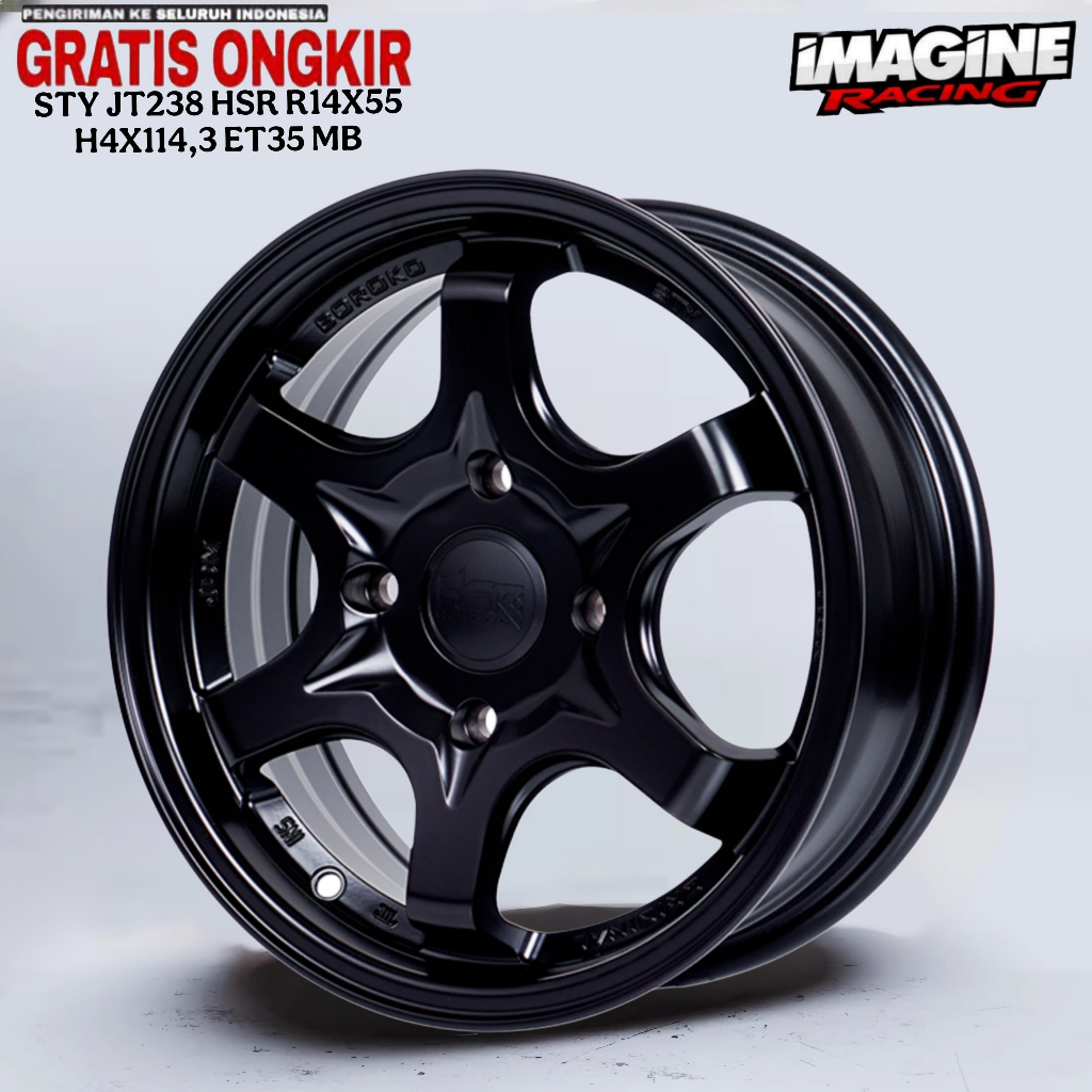 VELG RACING JDM R14 HSR STY COCOK UNTUK AVANZA,XENIA,KIJANG SUPER DLL