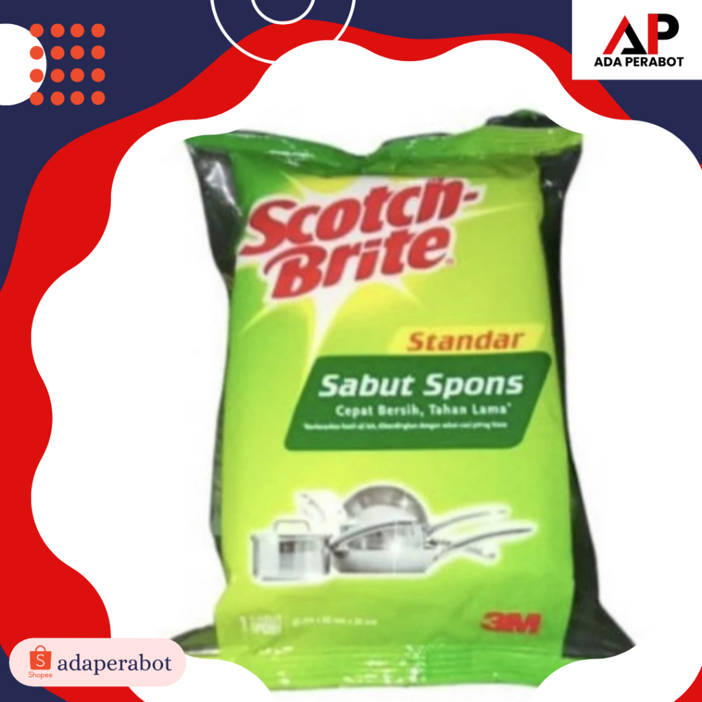 SPONS CUCI PIRING SCOTCH BRITE / BUSA CUCI PIRING SCOTCH BRITE