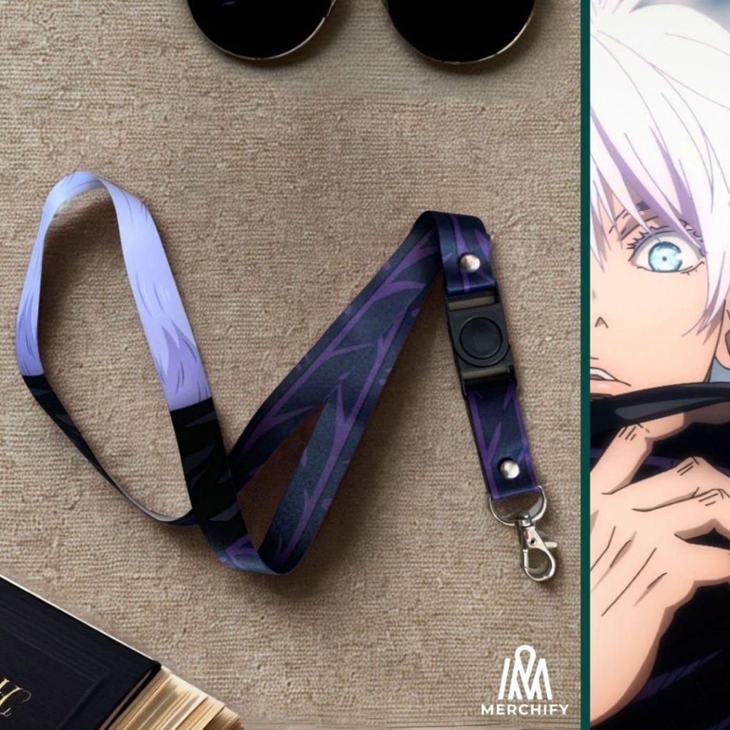 Lanyard GOJO SATORU Jujutsu Kaisen Anime Merchandise Tali ID Card (unofficial)