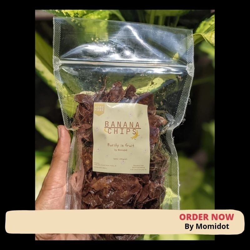 

Keripik pisang coklat banana chips kripik pisang kepok manis 175g rasa berbeda standing pouch momi food momidot