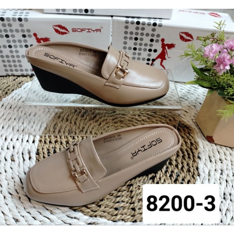 Sofiya Sepatu sandal wedges Bustong 8200