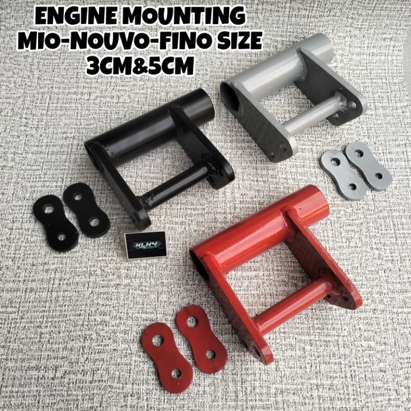Engine Mounting 3Cm Dan 5Cm Mio Karbu Soul Smile Sporty Long Racing Drag Pemundur Rangka