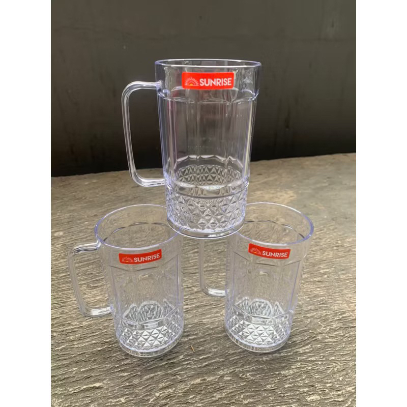 GELAS GAGANG BENING CALIA 400 ML / GELAS MIKA BENING GELAS ESTETIK GAGANG