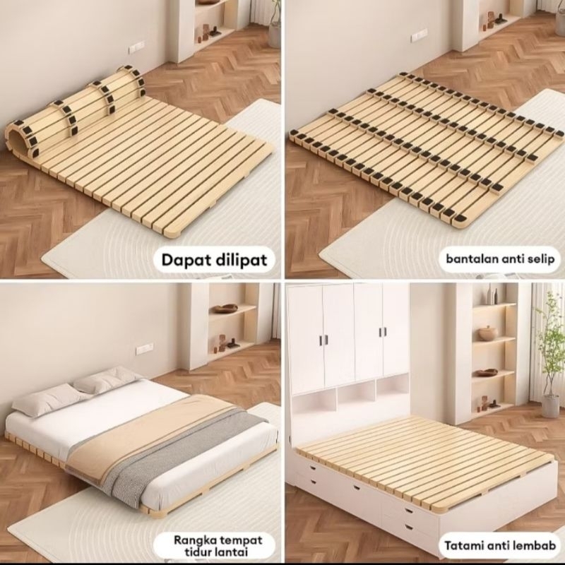 Divan alas kasur lipat taktakan kasur kayu keras