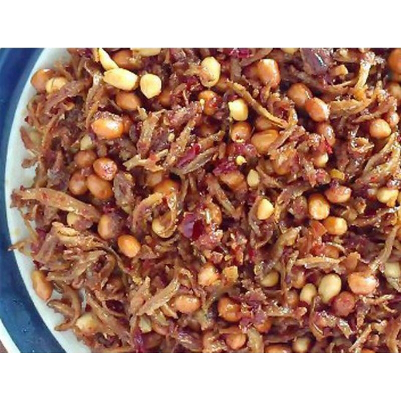 

kering tempe kacang teri 250g