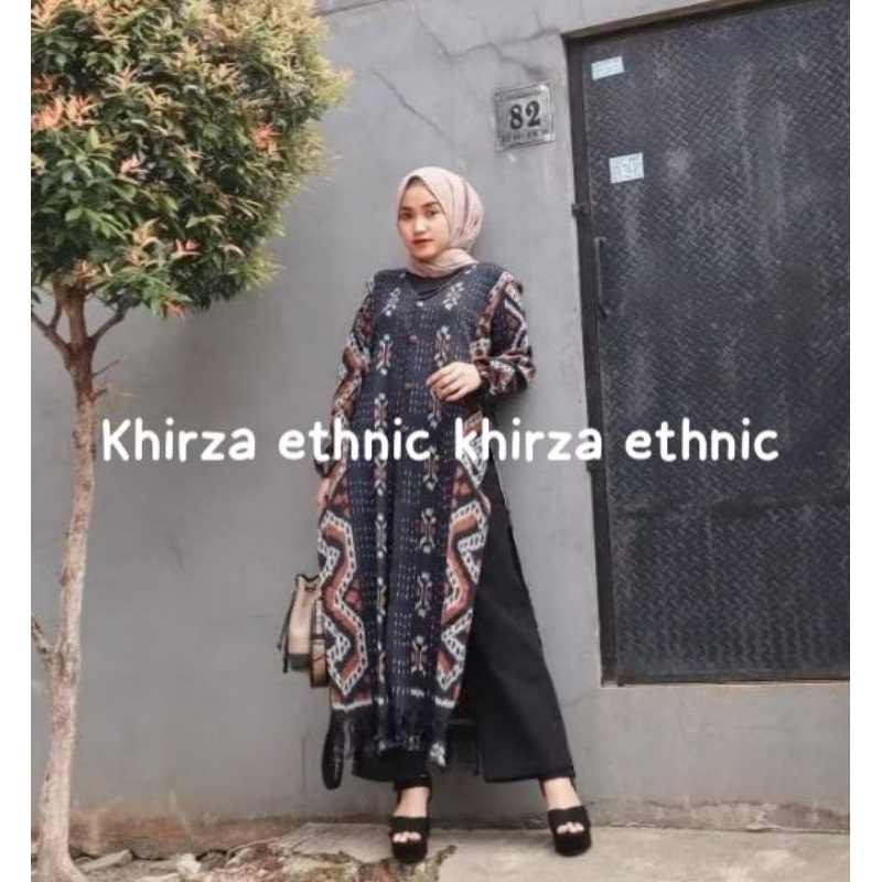 [ READY ] Outer - Outer tenun - Outer etnik - Baju tenun - Baju etnik - Baju kondangan - tenun