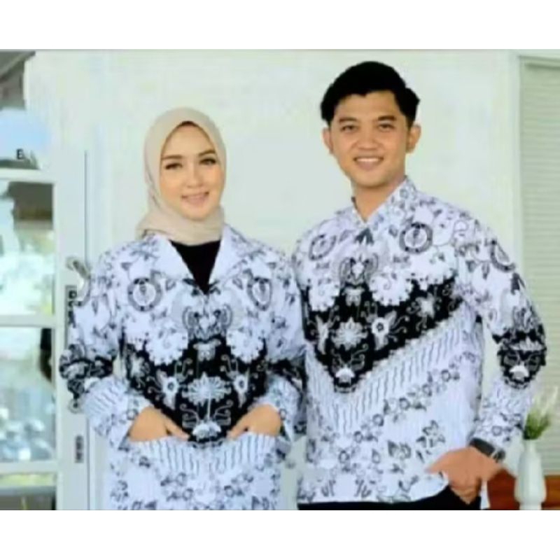 Seragam batik PGRI seragam dinas guru varian pria dan wanita