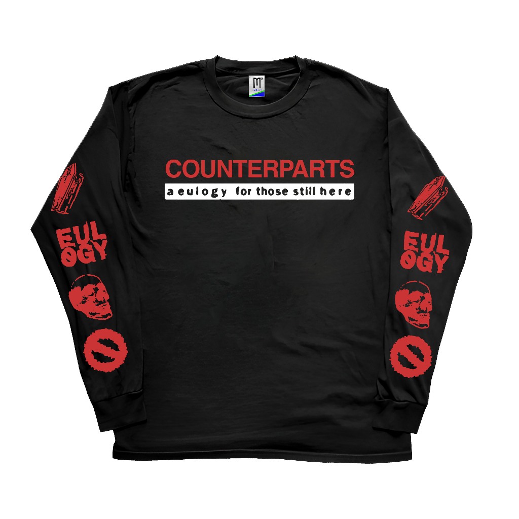T-Shirt LONG SLEEVE COUNTERPARTS - A eulogy for those still here | HARDCORE | kaos band|