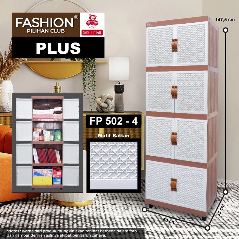 lemari plastik club 5 susun