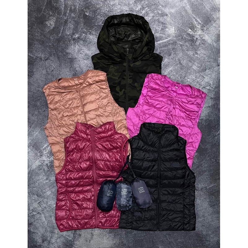 Vest uniqlo | rompi uniqlo | uniqlo ultralight