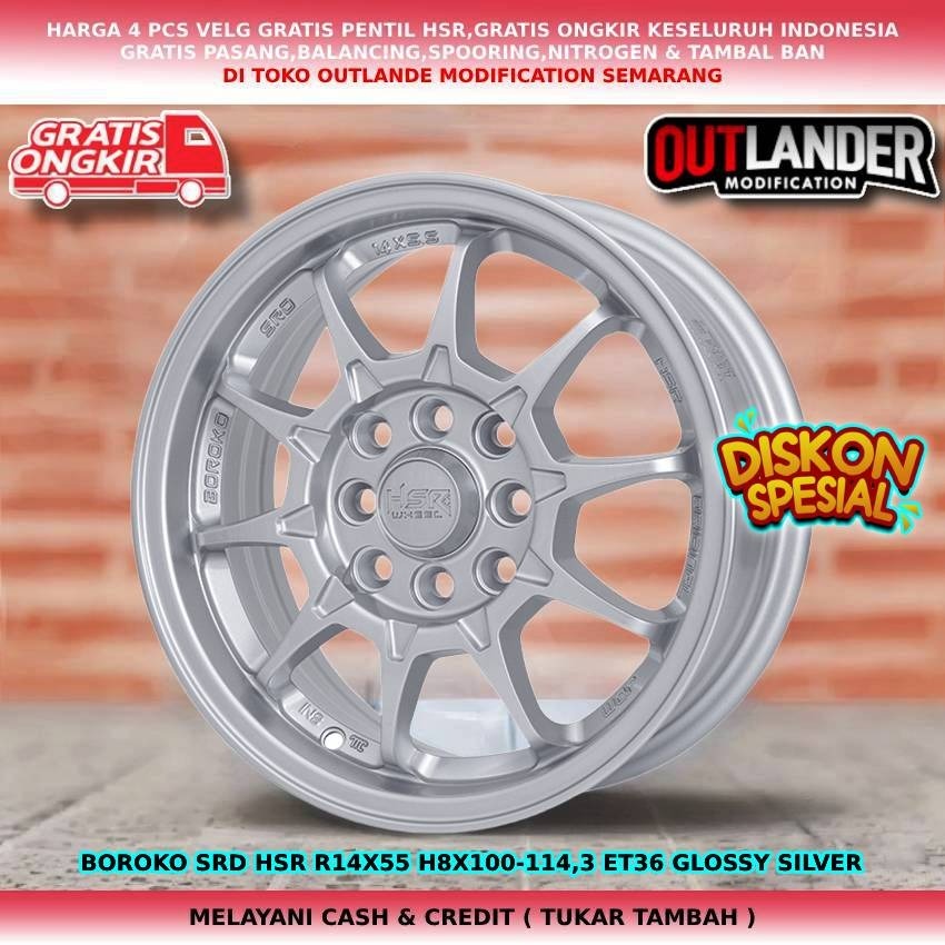 velg mobil racing r14, velg mobil Eterna Galant Karimun Estilo Splash Swift WagonR boroko srd r14