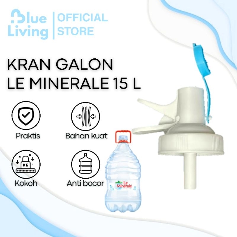 Kran Galon Le Minerale Mineral Kran Galon Berulir 15 Liter Blue Living