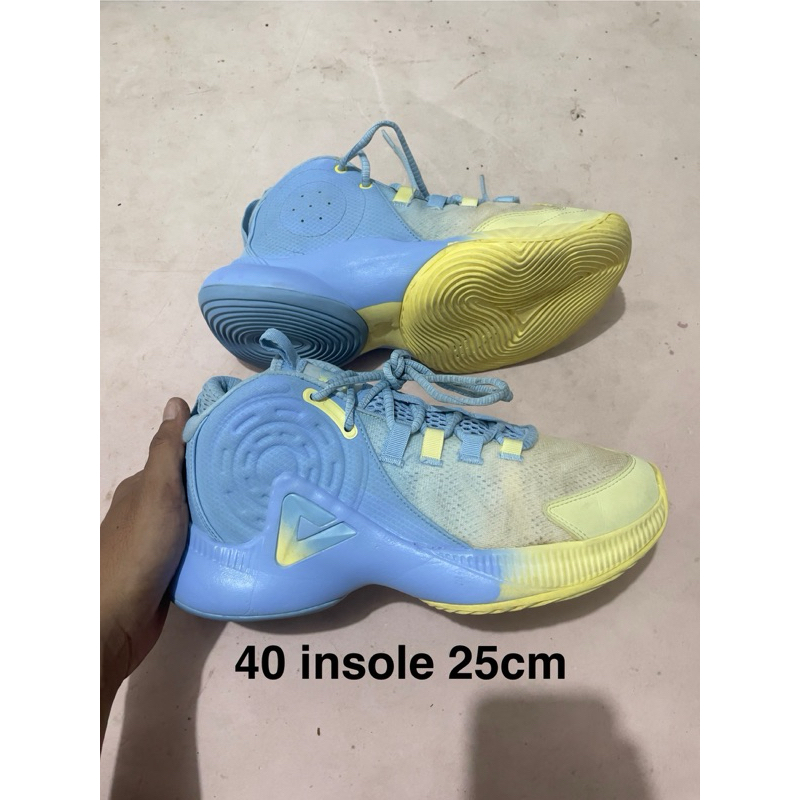 sepatu basket peak bright yellow lake blue s40