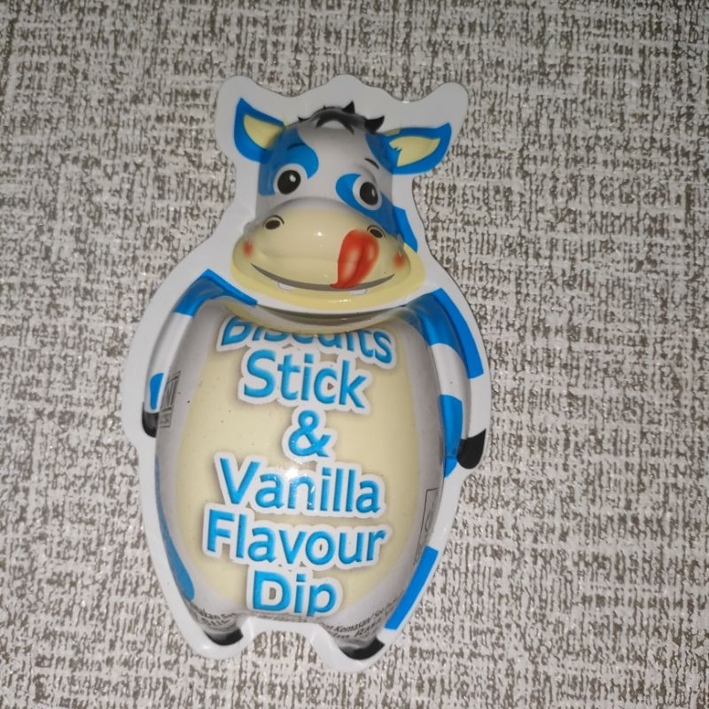 

[1 pcs] Biskitop Biscuit Stick and Vanilla Flavour Dip Biskuit stik dengan Krim Rasa Vanilla bentuk sapi lucu termurah harga grosir