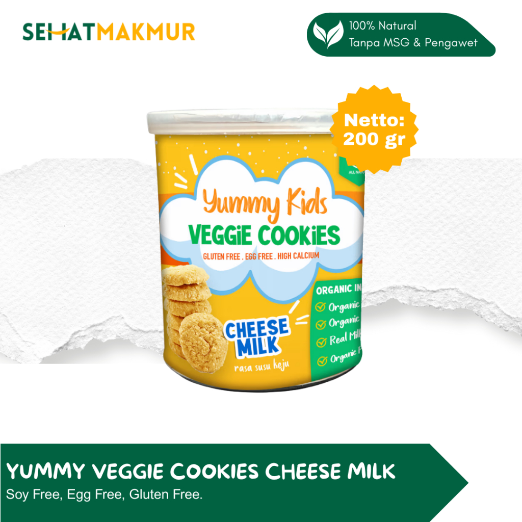 

Pelangi Healthy Cookies - Yummy Kids Veggie Cookies Cheese Milk (Cookis sayur susu keju gluten free, egg free)