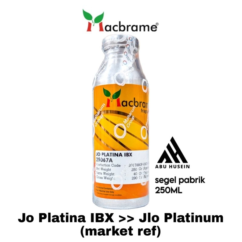 JO PLATINA IBX/JLO PLATINUM 250ML PRODUK MACBRAME SEGEL PABRIK (untuk keterangan baca deskripsi prod