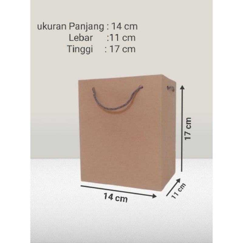 

Paperbag murah/Paperbag coklat polos/Tas kertas murah/Tas kado/TAS DONAT 14×11×17