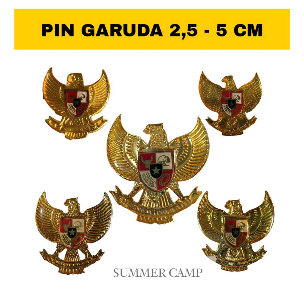 Pin garuda / Pin Peci paskibra 2,5-5CM
