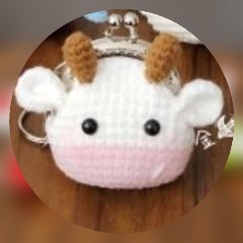 Dompet Koin Rajut Behel Sapi