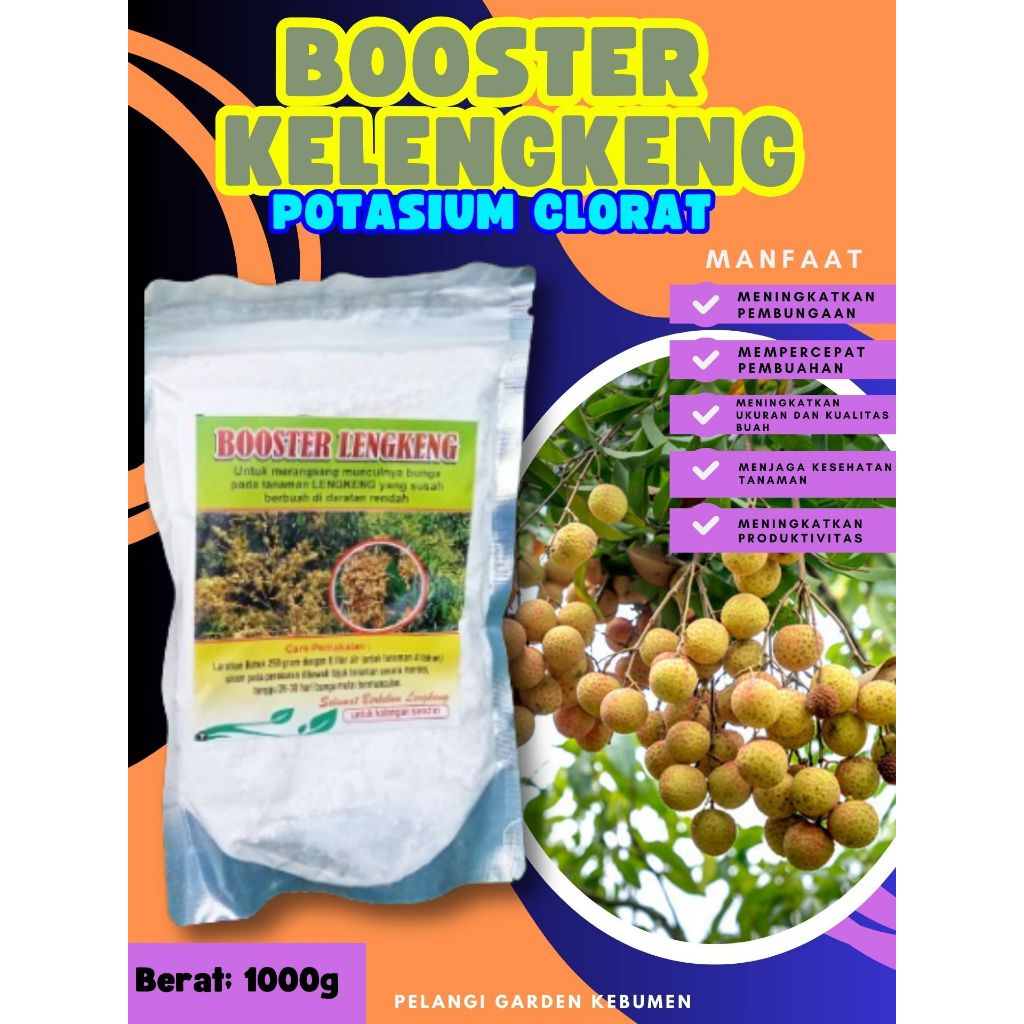 PROMO ! Booster Kelengkeng Kcl03 Murni 1Kg, Booster Kelengkeng Kristal, Booster Kelengkeng Kcl03
