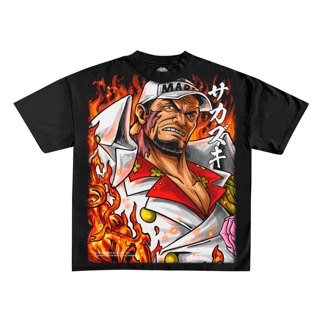 Katchmenaw Sakazuki Akainu Anime Kaos Distro Oversize Boxy - KM 037 OB AKAINU