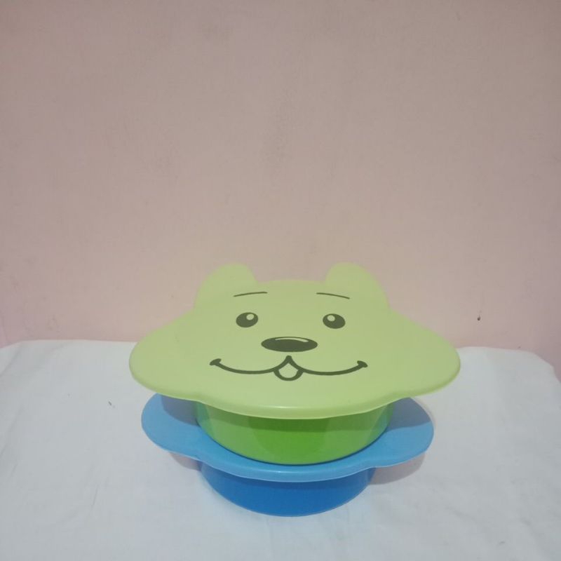 kotak makan / lunch box anak karakter kelinci 2 sekat