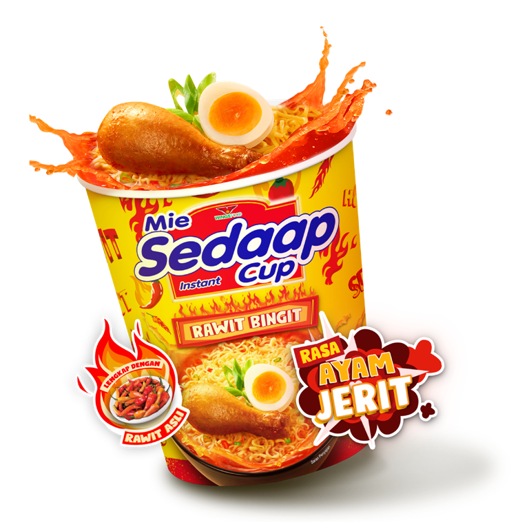 

Mie Sedaap Cup Rawit Bingit Rasa Ayam Jerit