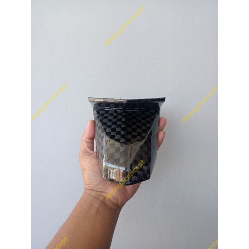 ORIGINAL CARBON KEVLAR SPREADTOW COVER STOPLAMP VARIO 125 OLD, 150 OLD