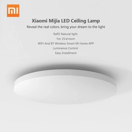 Xiaomi Mi Smart LED Ceiling Light 450mm Wifi APP Remote Control White Lampu Pintar | Original - Gara