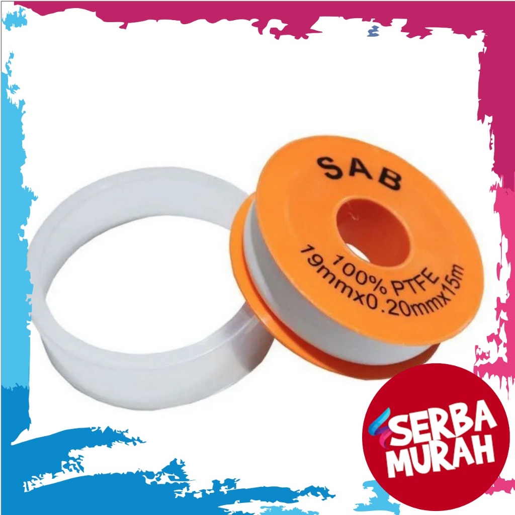 SAB TBA Isco Vico Seal Pipa Isolasi Pipa Anti Bocor Jumbo Besar 1 inch x 15m