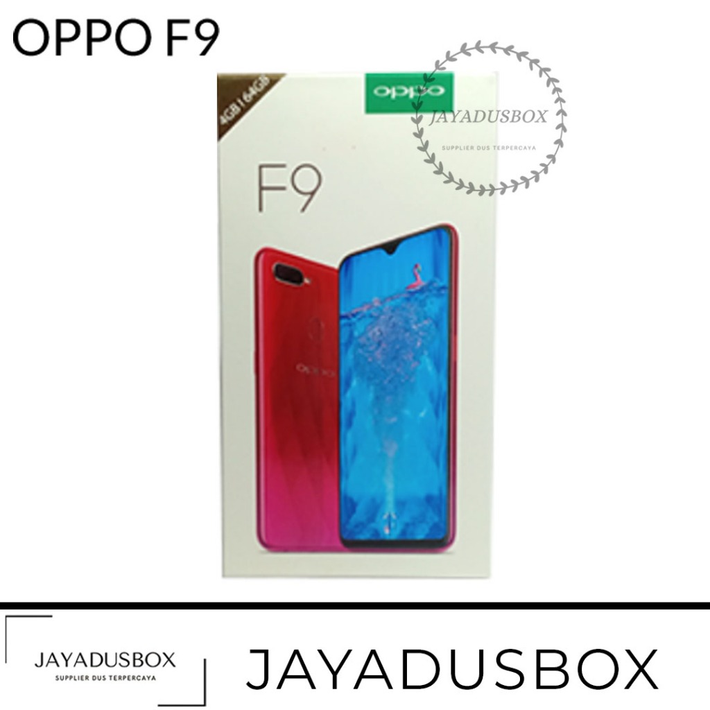DUS BOX OPPO F9 - KOTAK OPPO F9 FULLSET (CHARGER DAN HEADSET)