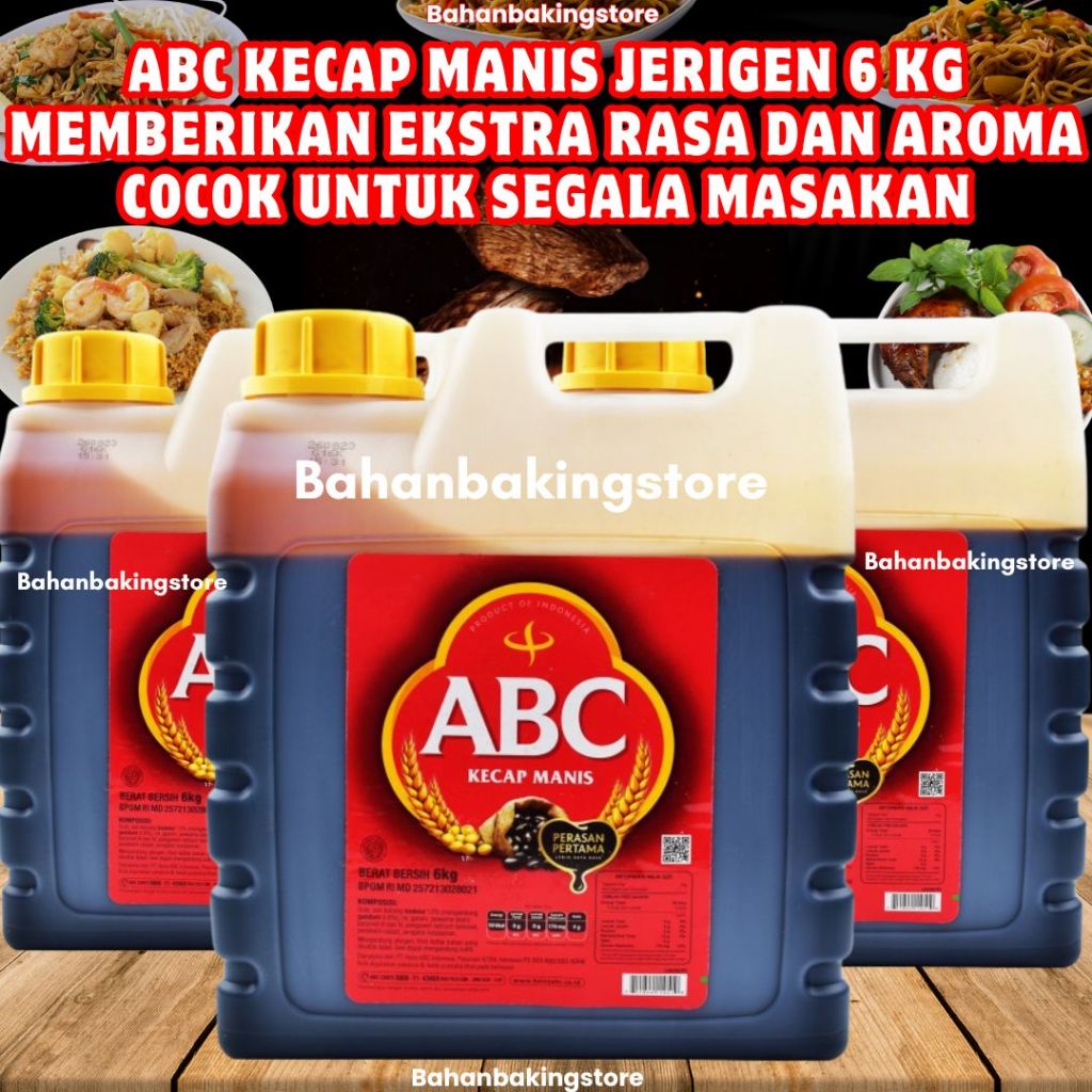 

ABC KECAP MANIS JERIGEN 6 KG MEMBERIKAN EKSTRA RASA DAN AROMA COCOK UNTUK SEGALA MASAKAN