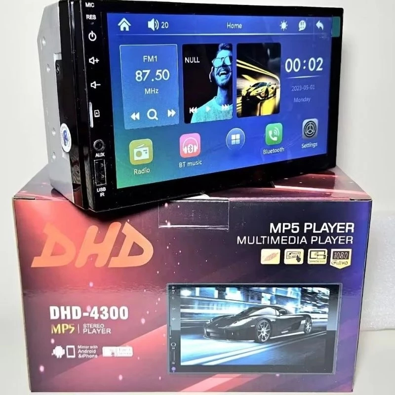 DHD 4300 Head Unit Double Din 7 Inch Mirrorlink Deckless