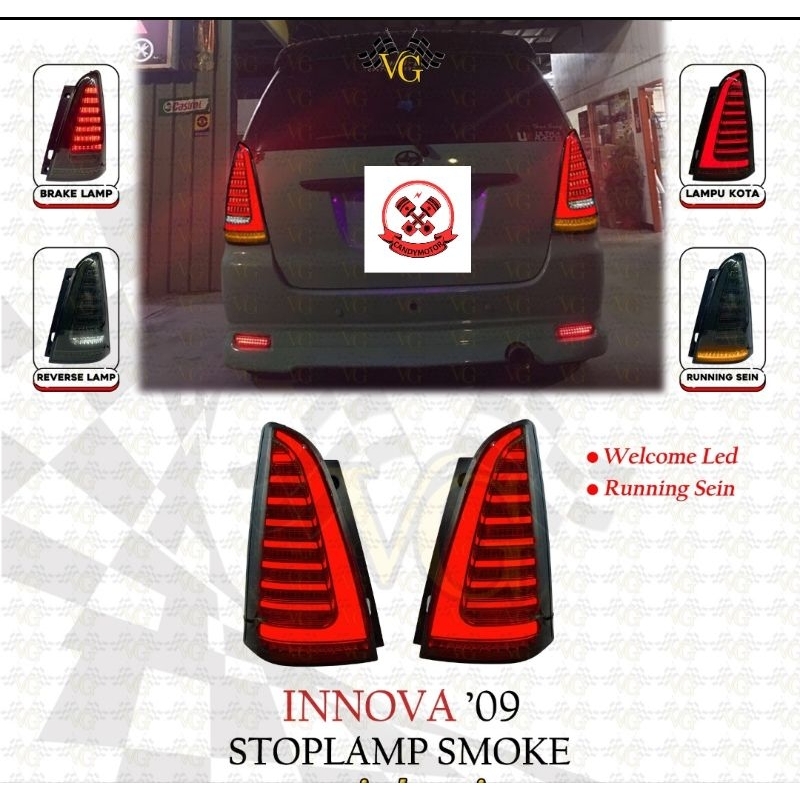 Stoplamp Led Innova 2009 - 2015 Lampu Stop Lamp Innova Grand Stoplamp Innova Barong Wellcome Led Run