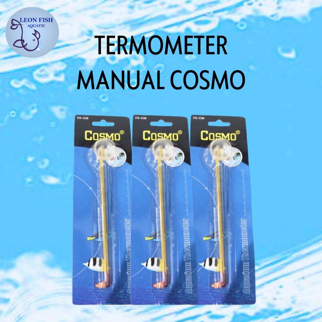 Termometer Pengukur Suhu Air Akuarium Kolam Ikan Manual/Digital