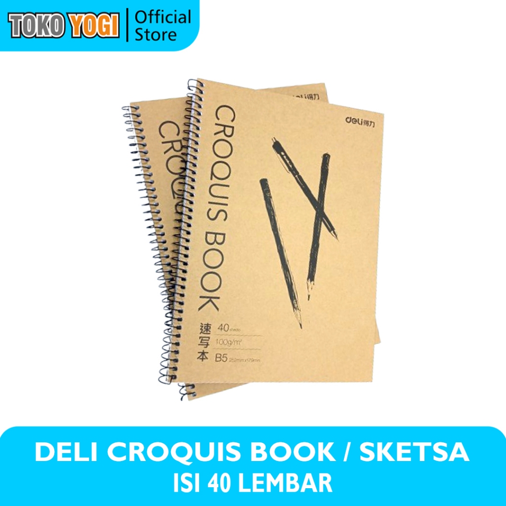 

DELI CROQUIS BOOK B5 40 LEMBAR 100gsm || BUKU GAMBAR SKETSA