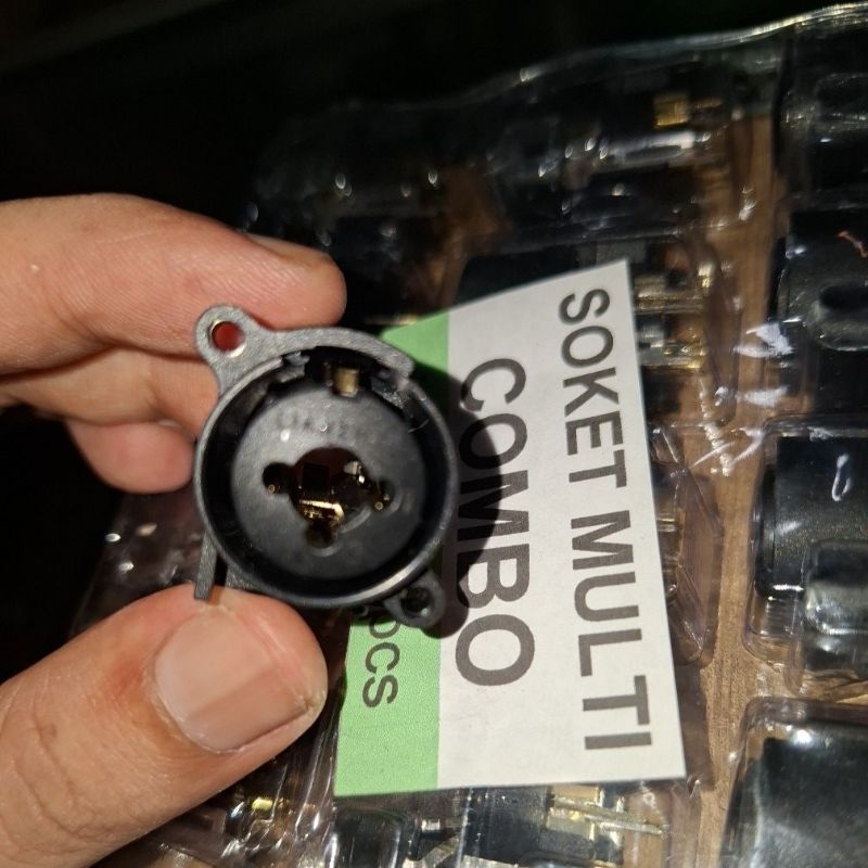 soket mic toa canon xlr soket mixer multi combo