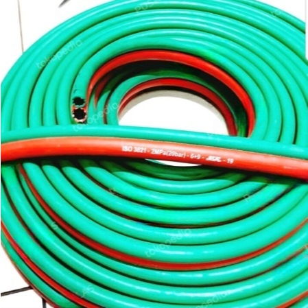Selang Las Double Oxygen Acetylene Twin Welding Hose LPG Oksigen NCR