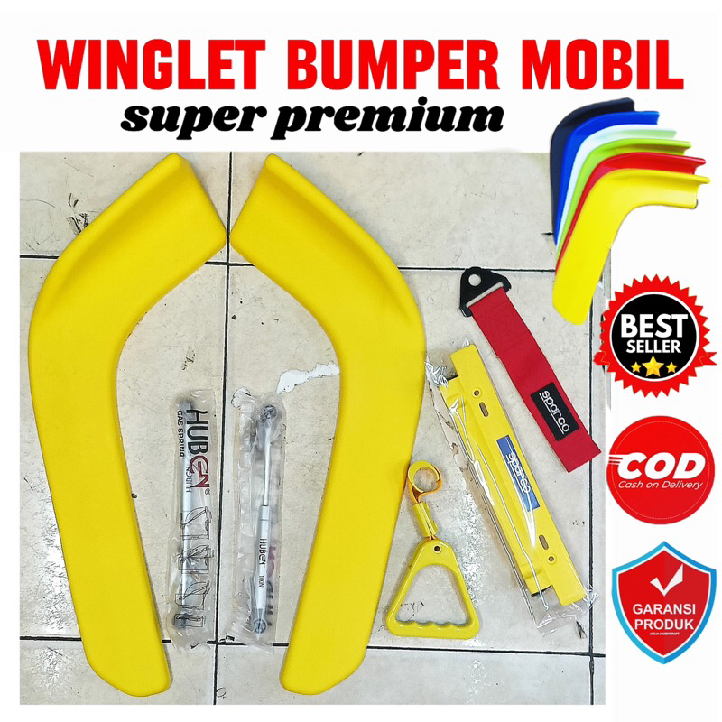 Lips bumper Mobil, winglet pick up, winglet truck, winglet bus, winglet mobil Universal