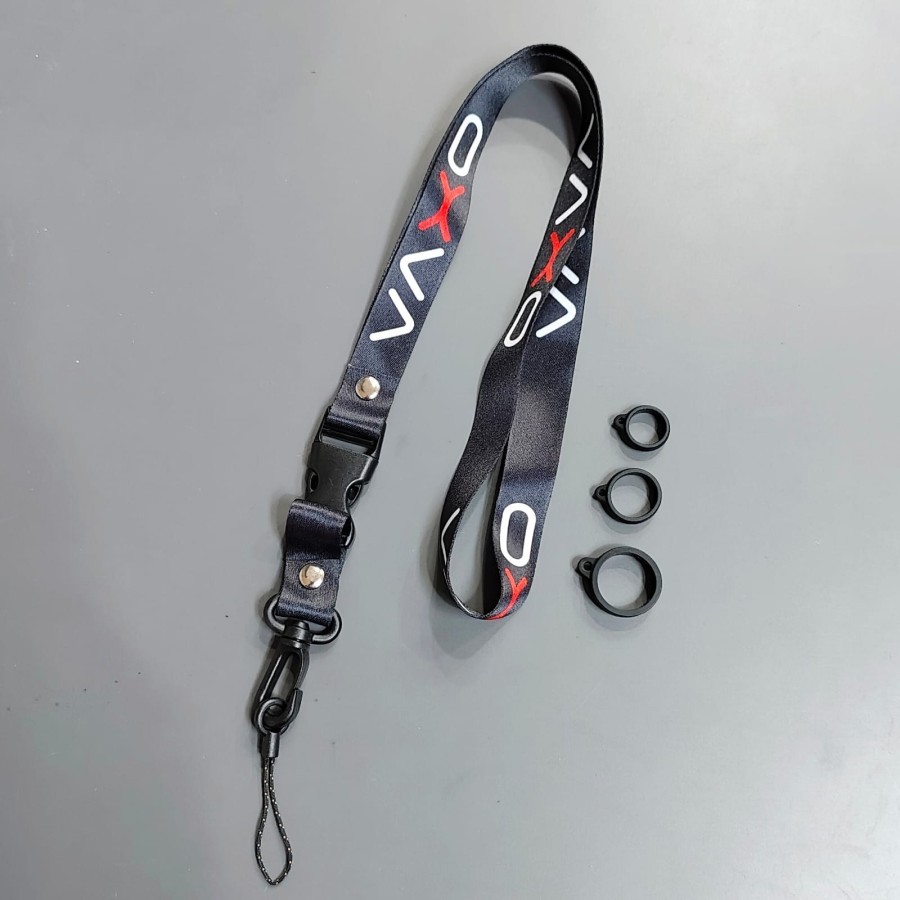 Lanyard OXVA Tali Lanyard Branded Gantungan Kunci Name Tag ID Card