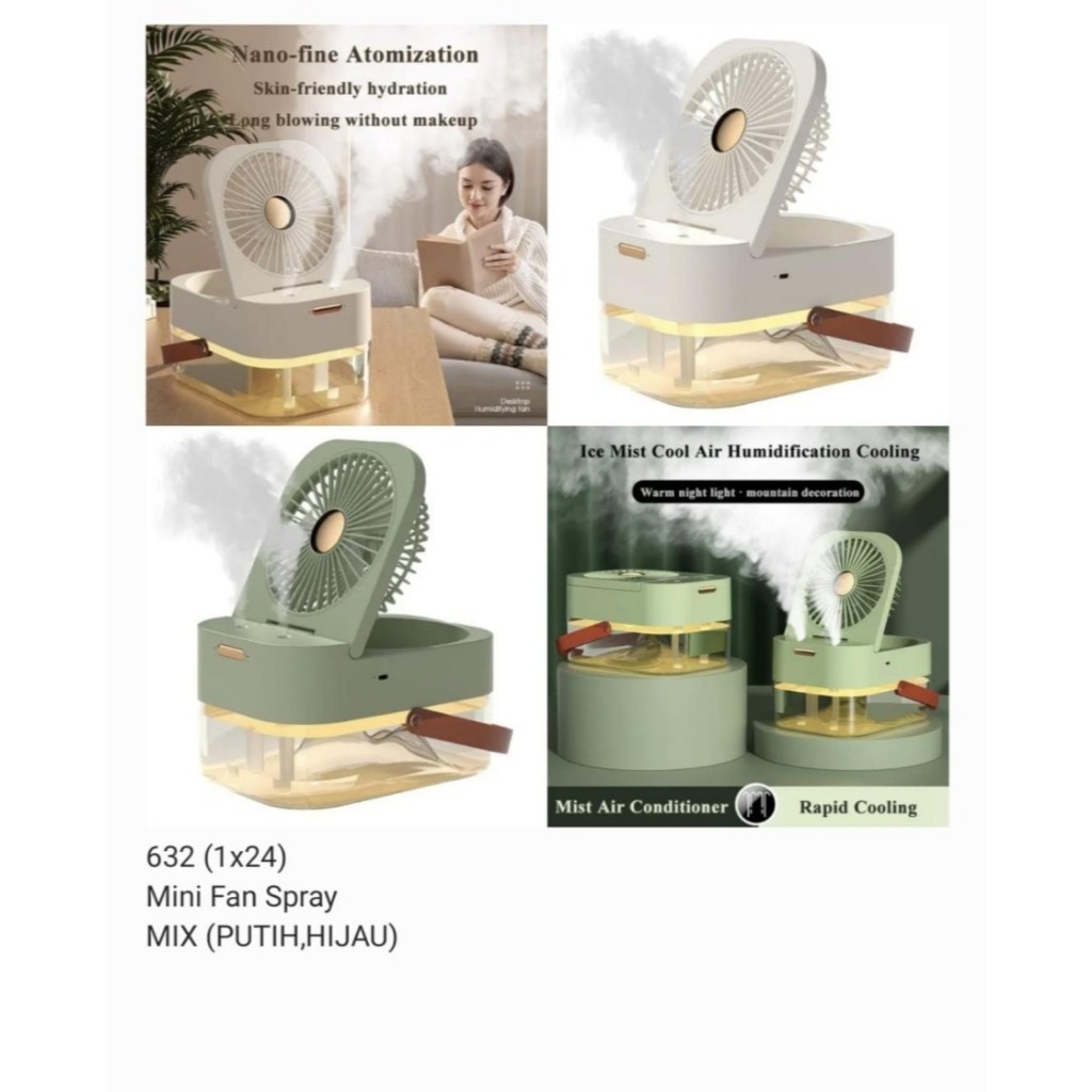 BM-222  Kipas angin Ac lubang ganda Kipas model ac Mini Air cooler Fan Portable