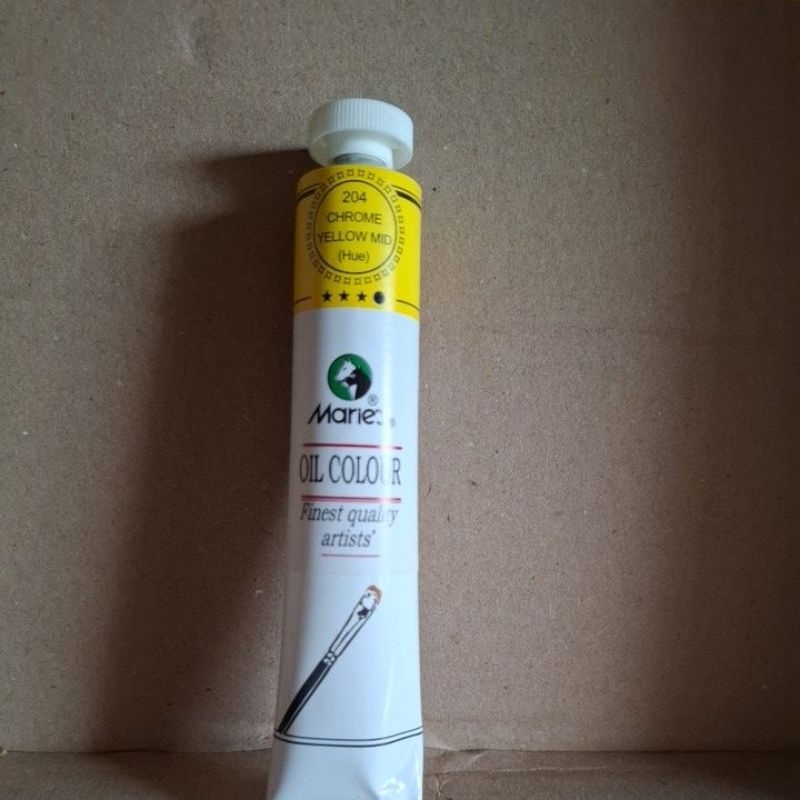 

cat minyak / oil colour maries 50 ml CHROME YELLOW MID (HUE) 204