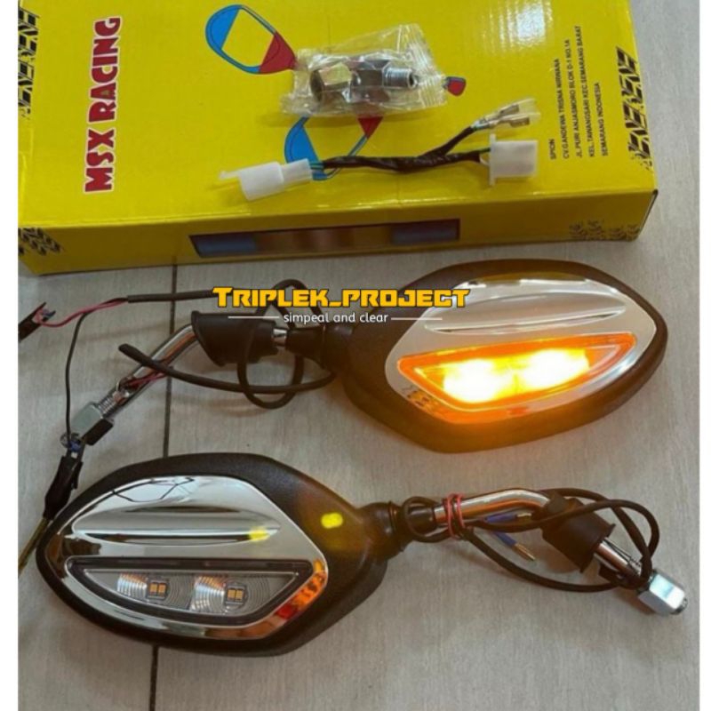 spion LED model ORI honda bawaan motor beat,Vario 125,Vario 150,pcs,supra