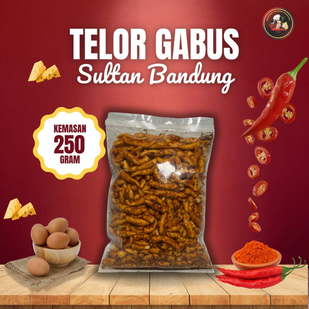 

TELOR GABUS SULTAN BANDUNG PEDAS DAUN JERUK - 250GR