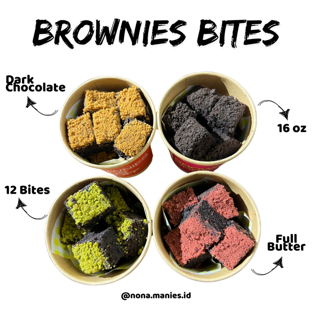 

MINI BROWNIES BITES/FUDGY BROWNIES NONA MANIES/BROWNIES DARK CHOCOLATE | HAMPERS GIFT