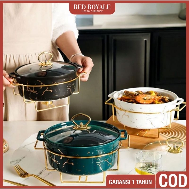 prasmanan vicenza keramik marble free packing kayu tempat penyimpanan makanan sambal lauk mangkuk se