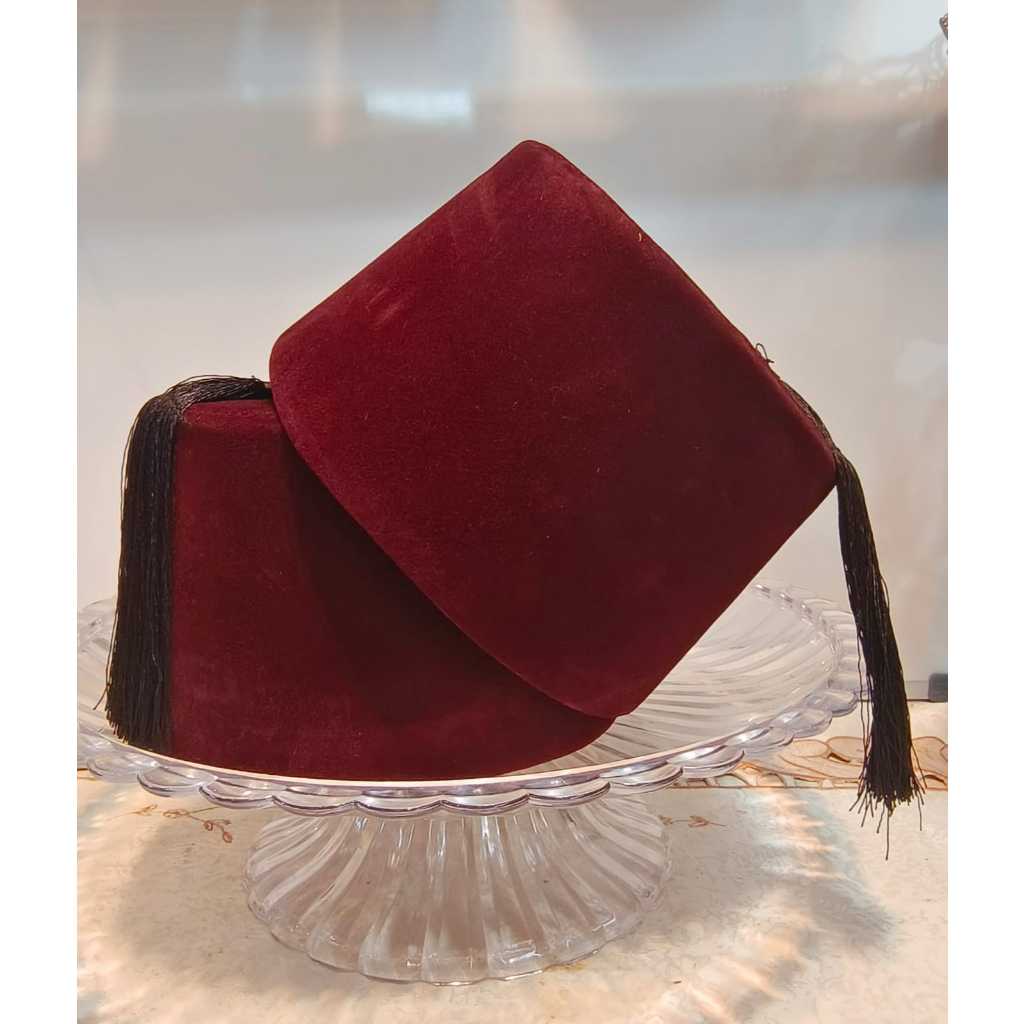 Peci Turki, Fez Turki, Tarbus, Peci Abdulhamid, Peci Utsmani, Peci Ottoman warna marun