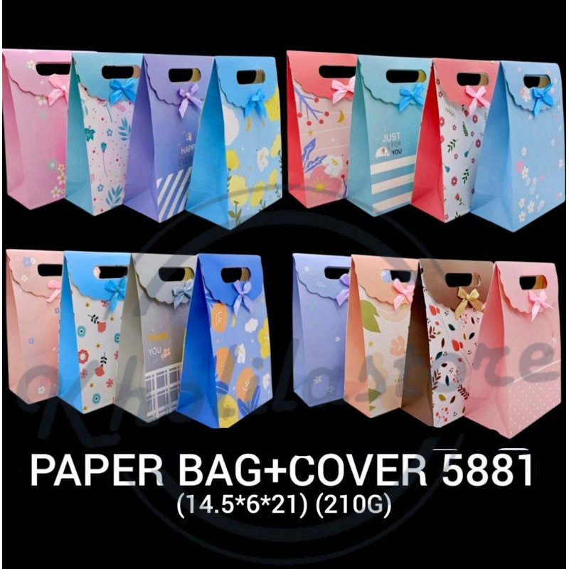 

Paper Bag Tutup Pita / Paper Bag Motif + Cover