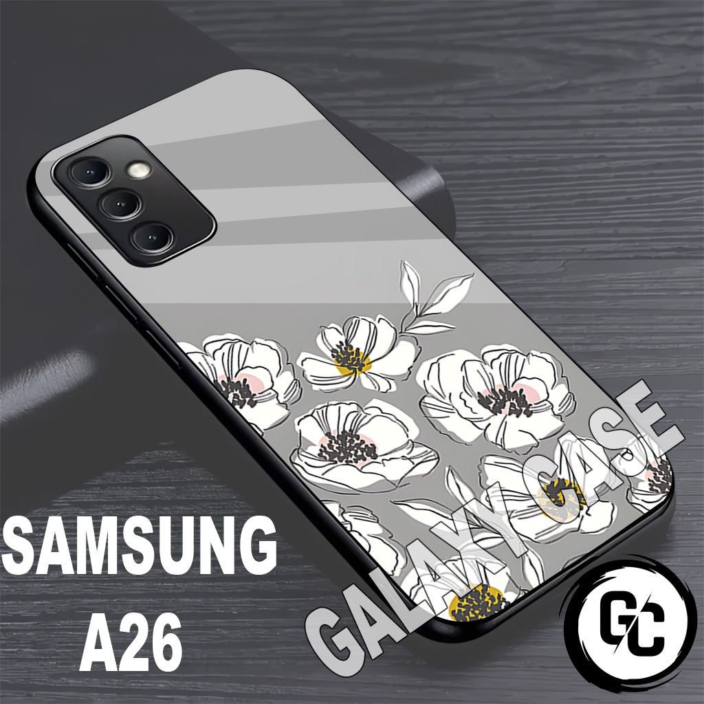 Softcase glossy SAMSUNG A26/GC11/Motif BUNGA/case SAMSUNG A26/Casing/kesing/Glossy