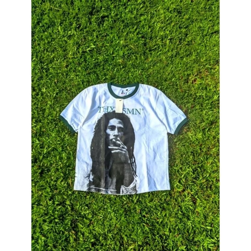 RINGER TEE BOB MARLEY / ONE LOVE THANKSINSOMNIA (NEW)
